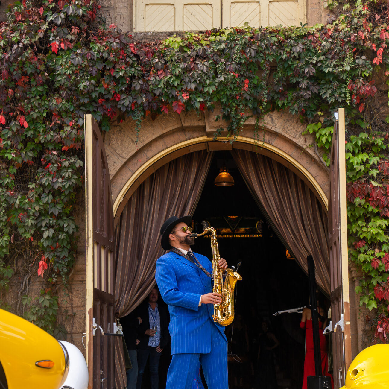 Sax playing with a DJ Saxophonist in Napa, California